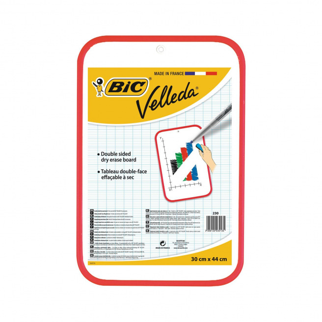 BIC Velleda - Ardoise blanche - 60 x 90 cm - double face