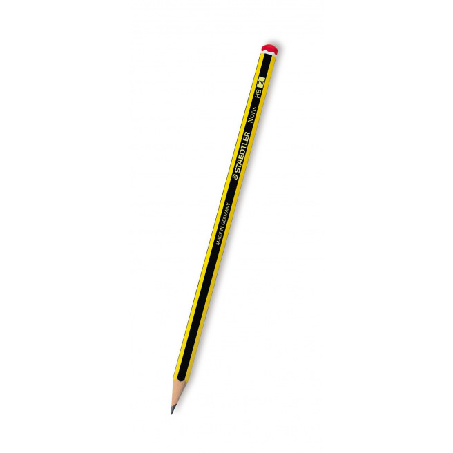 Crayons à papier HB en bois de haute qualité Staedtler Noris Anniversaire Étui blister de 8 crayons HB avec taille-crayon et mini-gomme 120 SBK8P1 
