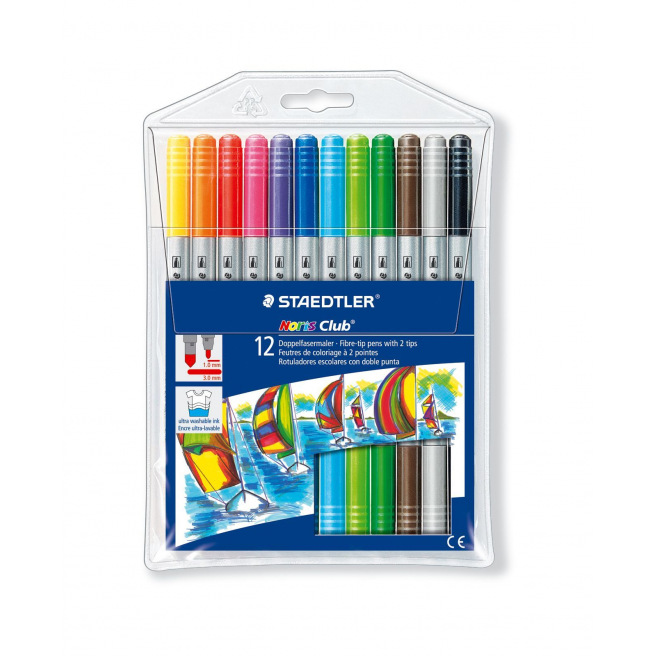 Staedtler NORIS CLUB DUBBELPUNT kleurstiften - doos van 12