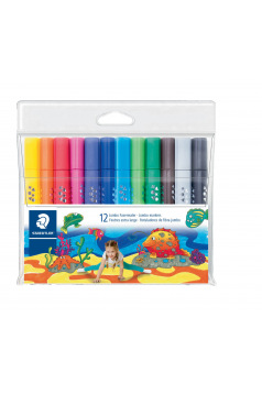 Driehoekige Staedtler NORIS JUMBO kleurstiften - doos van 12