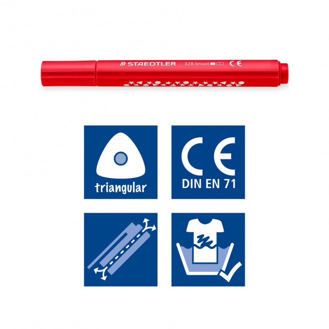 Driehoekige Staedtler NORIS JUMBO kleurstiften - doos van 12
