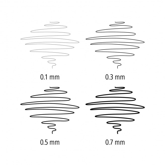 Gecalibreerde viltstift Staedtler PIGMENT LINER - gecalibreerde punt
