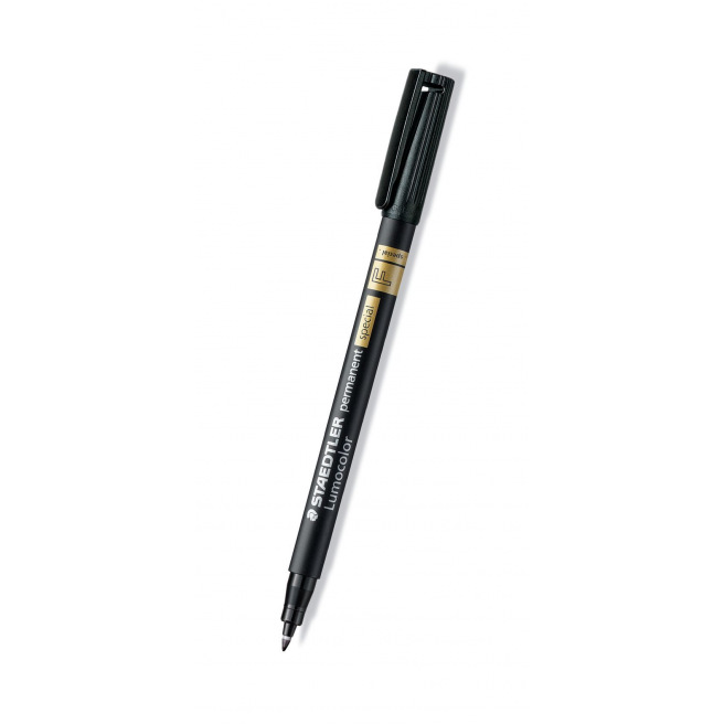 Permanente viltstift Staedtler LUMOCOLOR SPECIAL - fijne punt - zwart