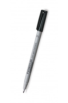 Niet-permanente viltstift Staedtler LUMOCOLOR - fijne punt - zwart