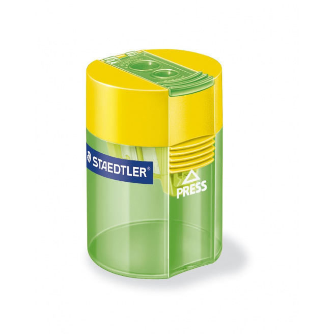 Staedtler puntenslijper met reservoir - 2 gaten Staedtler puntenslijper met reservoir - 2 gaten