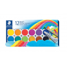 Pastilles d'aquarelle Staedtler NORIS CLUB - boîte de 12 Pastilles d'aquarelle Staedtler NORIS CLUB - boîte de 12