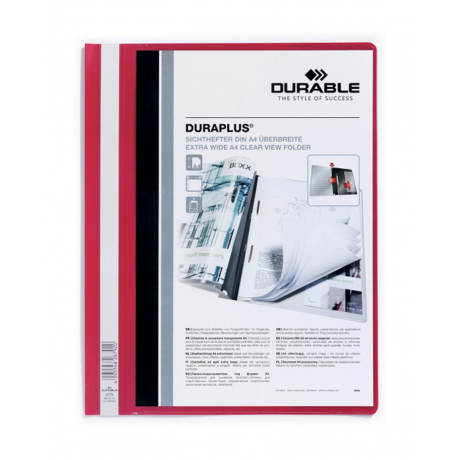 Farde à devis Durable DURAPLUS personnalisable A4 Farde à devis Durable DURAPLUS personnalisable A4