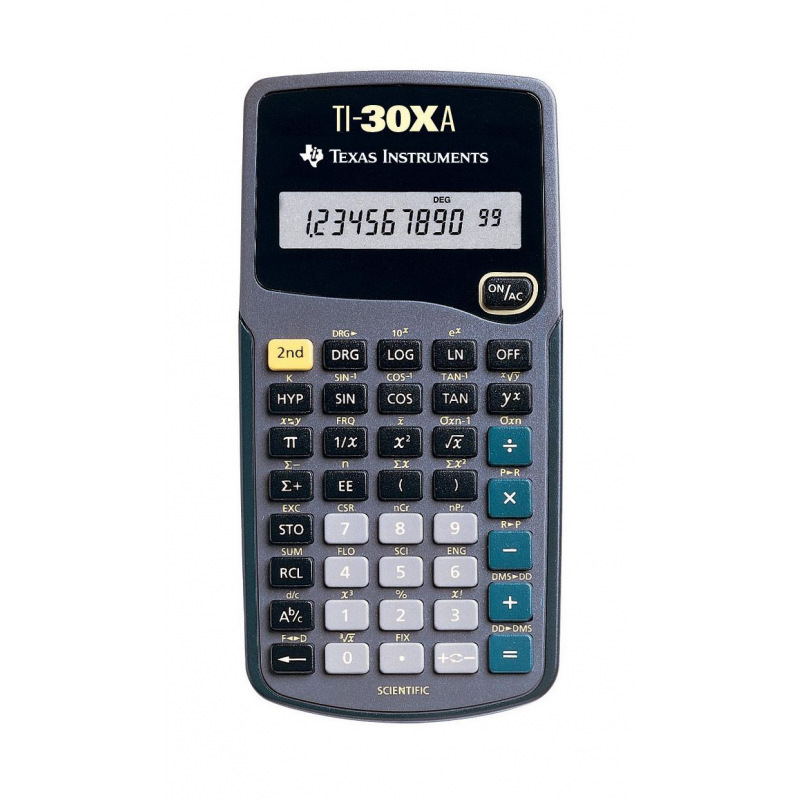 Pack Calculatrice TI-30 ECO RS + Housse De Protection WYNGS Bleue - Idéal Pour école, études Et Bureau