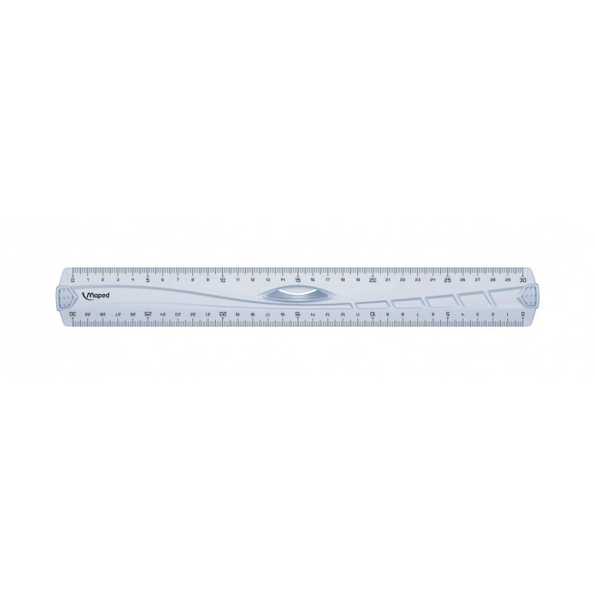 Plasticen drievoudige decimeter van Maped GEOMETRIC - 30 cm