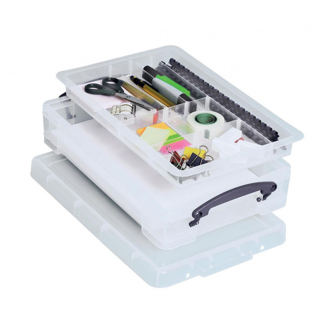 Opbergdoos REALLY USEFUL BOX - 4 L + dienblad met 8 compartimenten