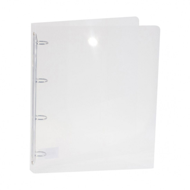 Classeur à 4 anneaux en plastique souple épais - A4 - dos 3,5 cm
