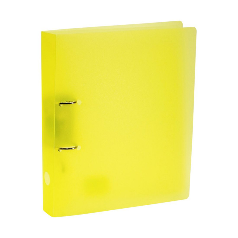 Classeurs Anneaux A4 Classeur 2 Anneaux A4 - Lot De 6 - Plastique Souple Translucide - Couleurs Assorties - École, Bureau Rangement Bureau école