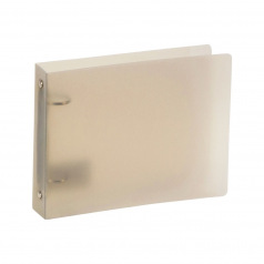 Ringband met 2 ringen van klein formaat plastic - rug 3,5 cm