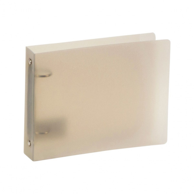 Ringband met 2 ringen van klein formaat plastic - rug 3,5 cm