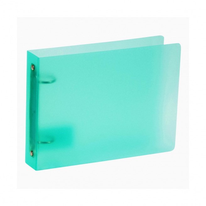 Ringband met 2 ringen van klein formaat plastic - rug 3,5 cm