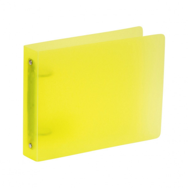 Ringband met 2 ringen van klein formaat plastic - rug 3,5 cm