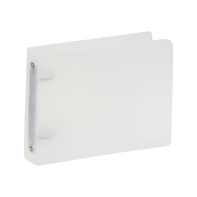 Ringband met 2 ringen van klein formaat plastic - rug 3,5 cm