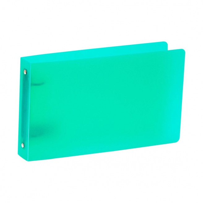 Ringband met 2 ringen van klein formaat plastic - rug 3,5 cm