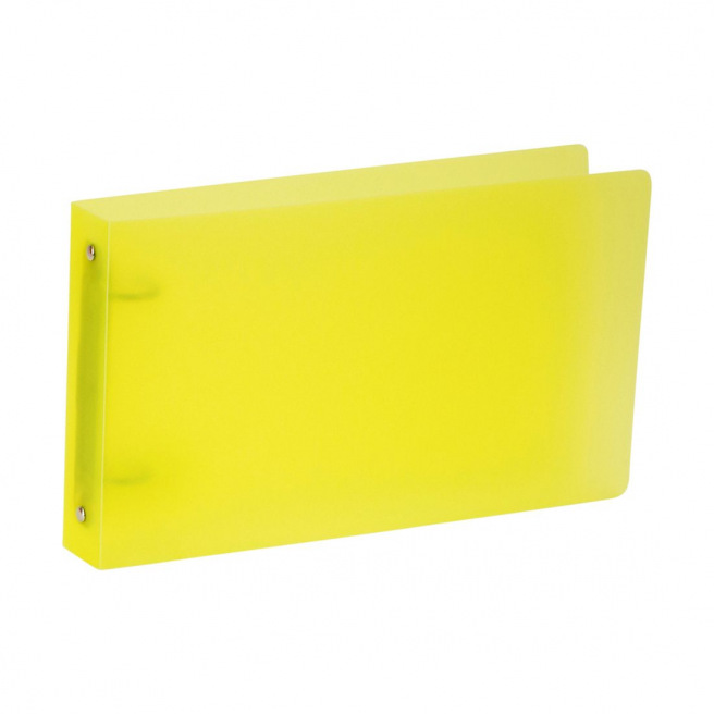 Ringband met 2 ringen van klein formaat plastic - rug 3,5 cm