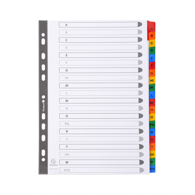 Alfabetische tabbladen Exacompta - karton - A4