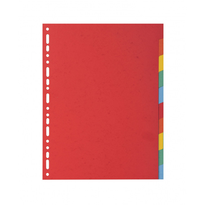 Intercalaires à onglets neutres Exacompta - carton de couleur 220 g Intercalaires à onglets neutres Exacompta - carton de couleur 220 g