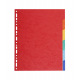 Exacompta scheidingsbladen met neutrale tabs - 220 g gekleurd karton