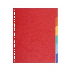 Exacompta scheidingsbladen met neutrale tabs - 220 g gekleurd karton