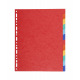 Exacompta scheidingsbladen met neutrale tabs - 220 g gekleurd karton