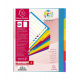 Exacompta CAMPUS neutrale tabbladverdelers - gekleurd plastic - A4 maxi