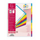 Exacompta CAMPUS neutrale tabbladverdelers - gekleurd plastic - A4 maxi
