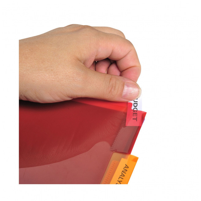 Exacompta tabblad verdelers met neutrale labelhouders - gekleurd plastic - A4 Exacompta tabblad verdelers met neutrale labelhouders - gekleurd plastic - A4