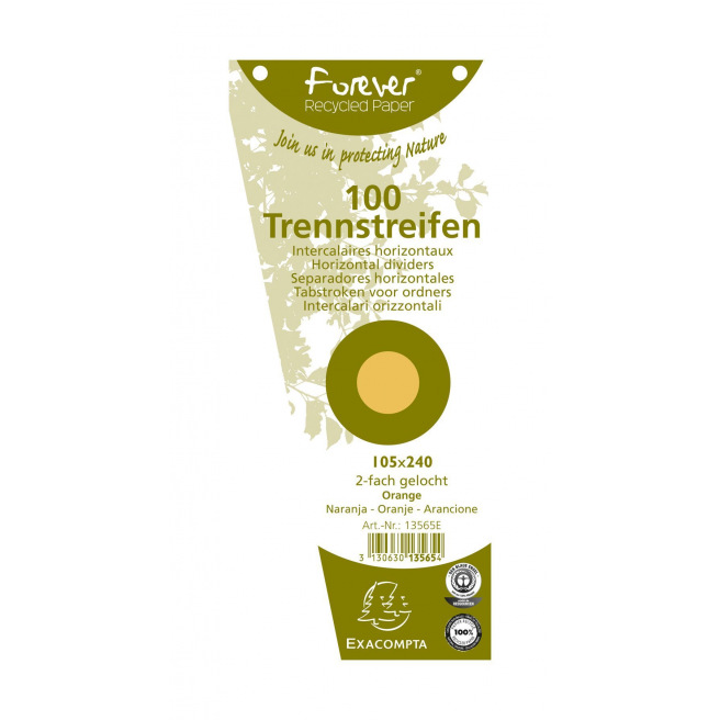 Exacompta FOREVER trapezium tabs - pak van 100