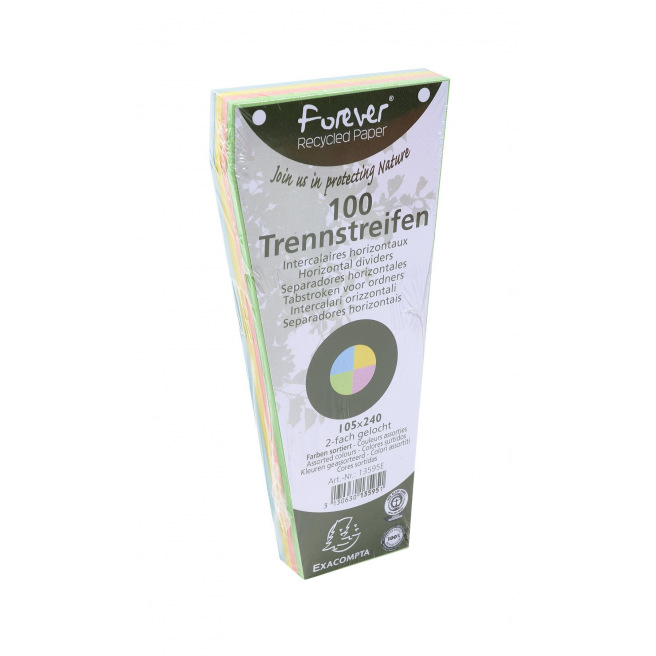 Intercalaires trapèzes Exacompta FOREVER - paquet de 100 Intercalaires trapèzes Exacompta FOREVER - paquet de 100