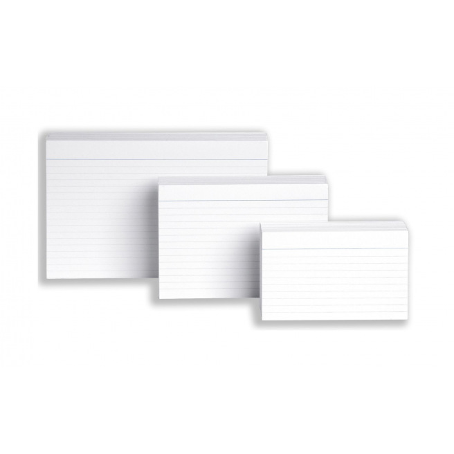 Exacompta Bristol witte fiches - doos van 100 fiches