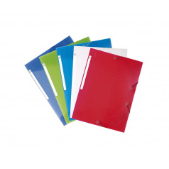 Farde à rabats et élastiques Exacompta CHROMALINE - A4 - lot de 10 Farde à rabats et élastiques Exacompta CHROMALINE - A4 - lot de 10