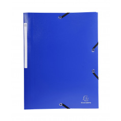 Exacompta plastic elastomap met 3 kleppen - A4 Exacompta plastic elastomap met 3 kleppen - A4