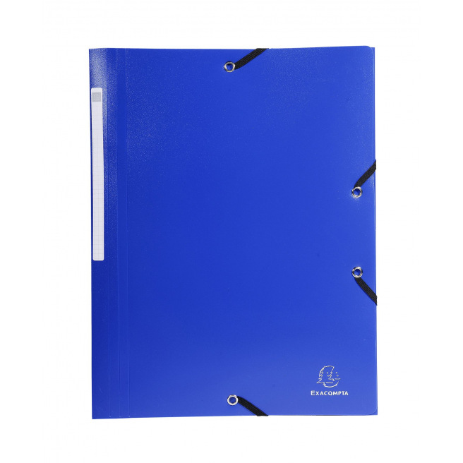 Farde à rabats et élastiques Exacompta en plastique - A4