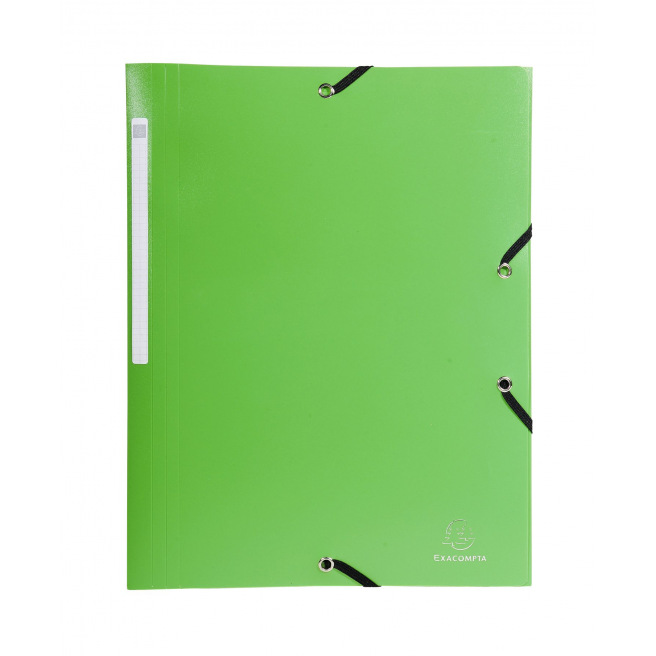 Map met flappen en elastieken Exacompta in plastic - A4 Map met flappen en elastieken Exacompta in plastic - A4