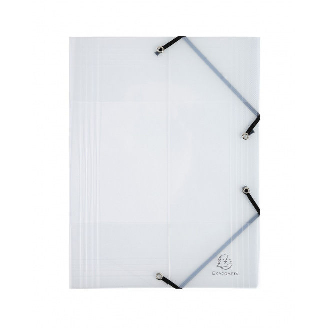 Exacompta CRYSTAL plastic map met flappen en elastieken - A4