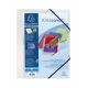 Map met kleppen en elastieken Exacompta KREACOVER personaliseerbaar in plastic - A4