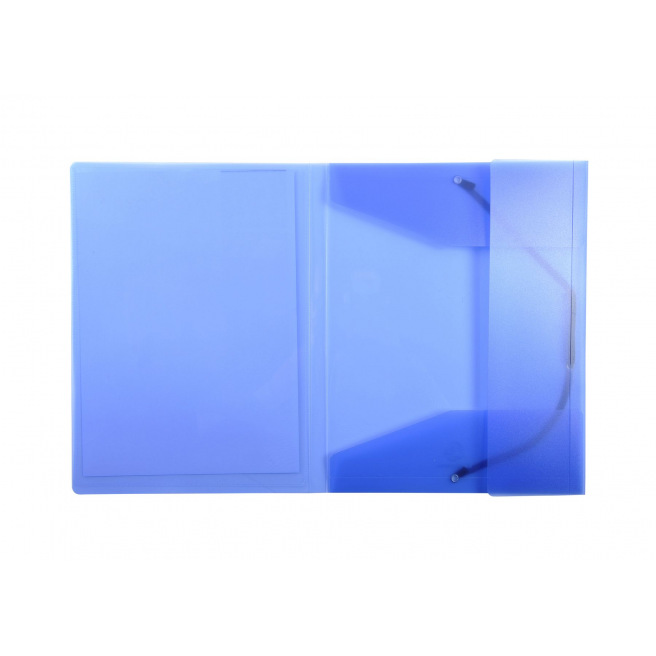 Map met kleppen en elastieken Exacompta KREACOVER personaliseerbaar in plastic - A4