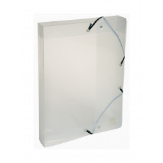 Exacompta CRYSTAL archiefdoos in plastic - rug 4 cm - A4 Exacompta CRYSTAL archiefdoos in plastic - rug 4 cm - A4