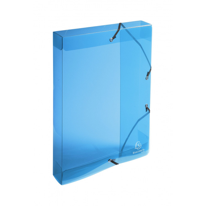 Exacompta CRYSTAL archiefdoos in plastic - rug 4 cm - A4 Exacompta CRYSTAL archiefdoos in plastic - rug 4 cm - A4