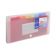 Trieur portefeuille Exacompta CRYSTAL en plastique Trieur portefeuille Exacompta CRYSTAL en plastique