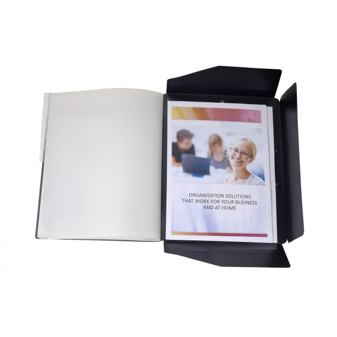 Sorteerder met 3 kleppen en elastieken Exacompta van plastic Sorteerder met 3 kleppen en elastieken Exacompta van plastic