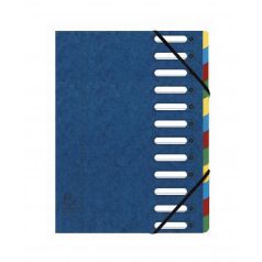 Trieur à soufflet et élastiques Exacompta HARMONIKA en carton