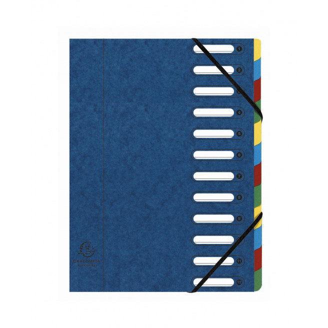 Sorteerder met harmonica en elastieken Exacompta HARMONIKA van karton Sorteerder met harmonica en elastieken Exacompta HARMONIKA van karton