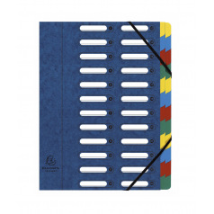 Sorteerder met harmonica en elastieken Exacompta HARMONIKA van karton