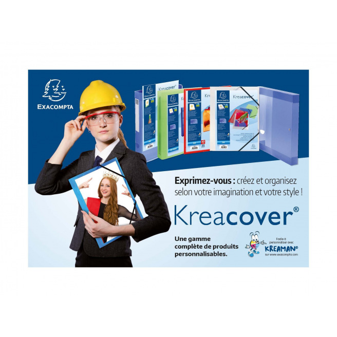 Presentatiemap met hoesjes Exacompta CHROMALINE KREACOVER personaliseerbaar A4