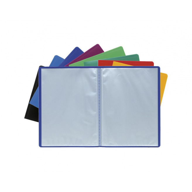 Classeur De Présentation REXEL 17435BK - 24 Pochettes A5 | Couverture Noire, Effet Cadre | Idéal Pour Documents Professionnels